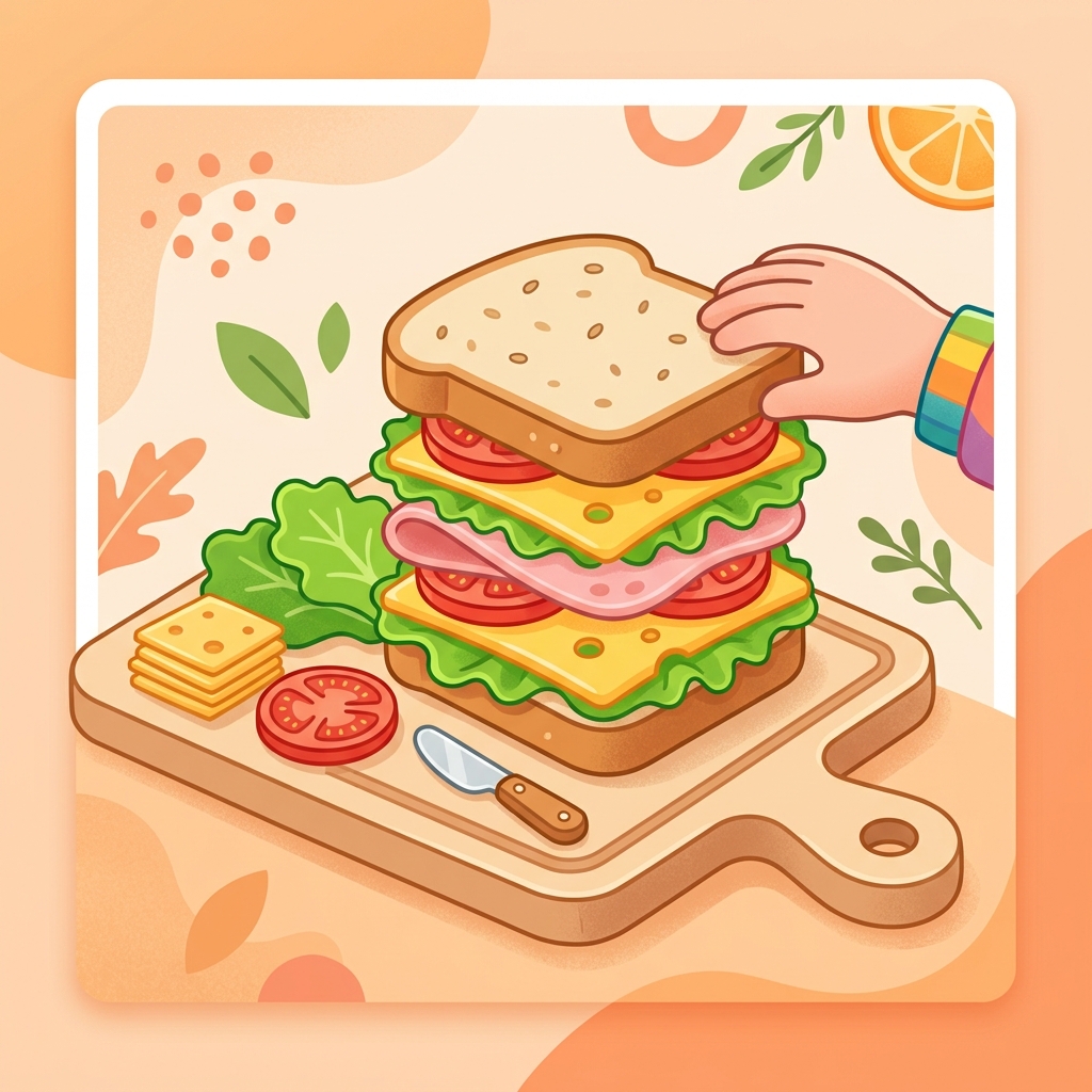 Sandwich Making workshop illustration