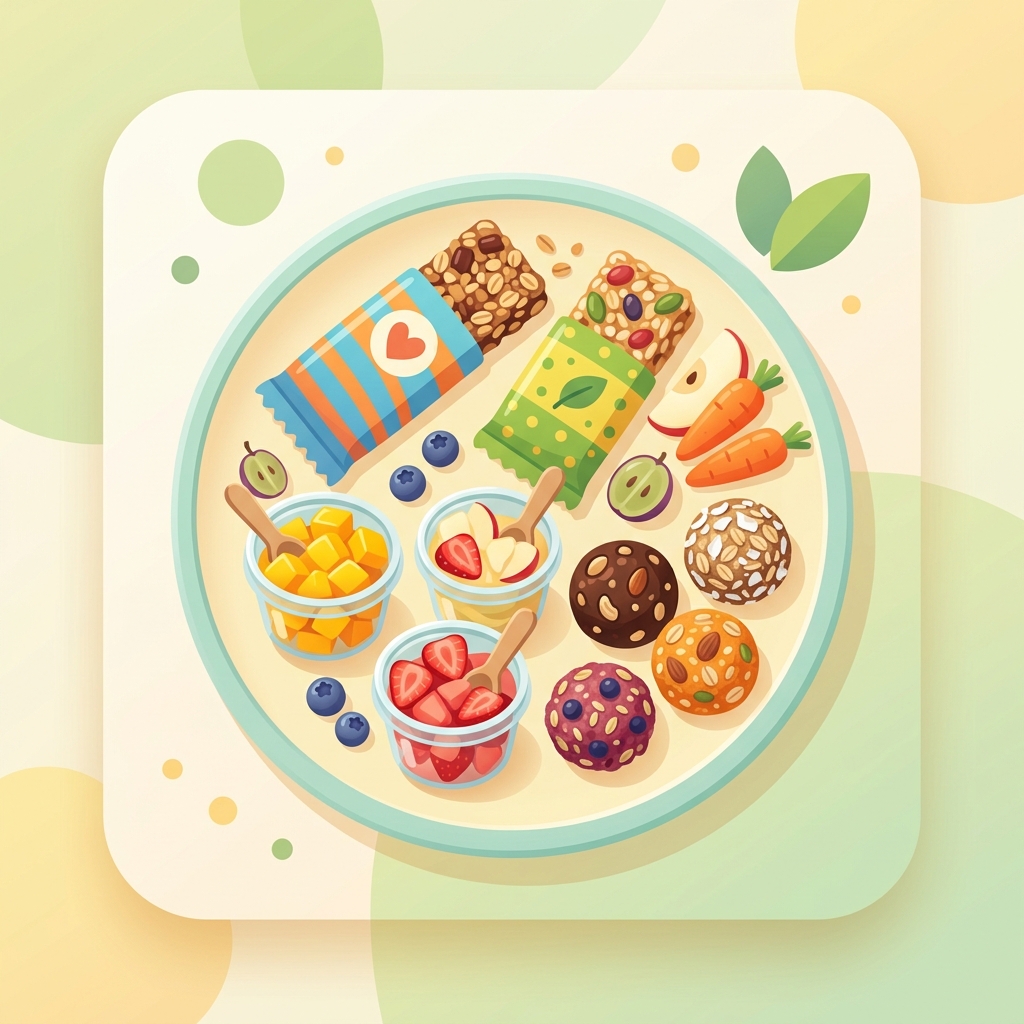 Healthy Snacks workshop illustration